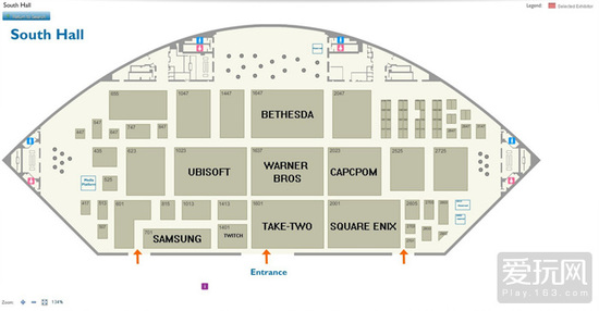 E3楼层布置信息公布 各大游戏厂商圈地为王