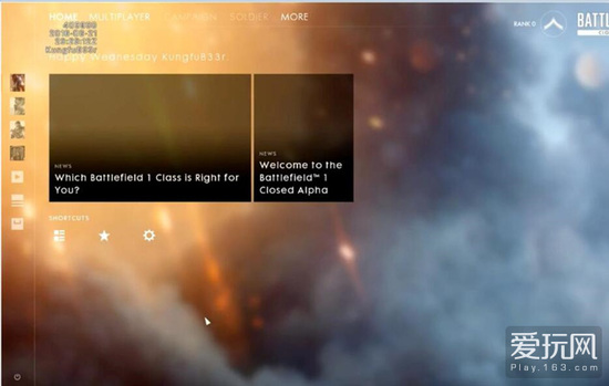 《战地1》Alpha测试截图泄露 全新UI首次曝光